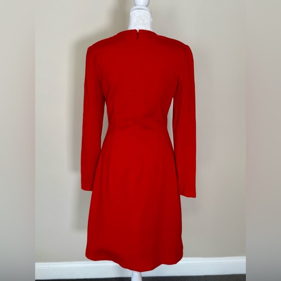 VTG ~ Peggy Jennings ~ Couture Red Dress with Lace - Picture 5 of 9